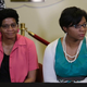 The mother of Sandra Bland, Geneva Reed-Veal, and sister Sharon Cooper attend a news conference at DuPage African Methodist Episcopal Church July 22, 2015, in Lisle, Ill., July 21, 2015.
Joshua Lott/Getty Images